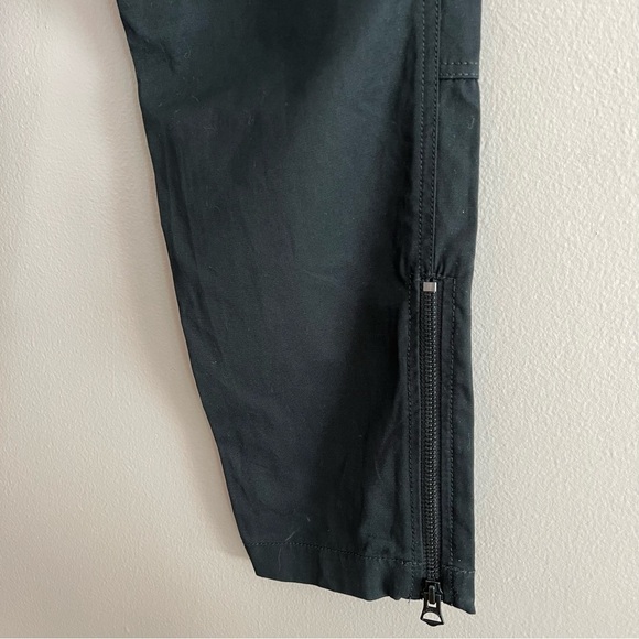 Rag & Bone Women's Belted Hunter Pants Cropped Pleated Front High Rise Black 25 - Picture 8 of 16